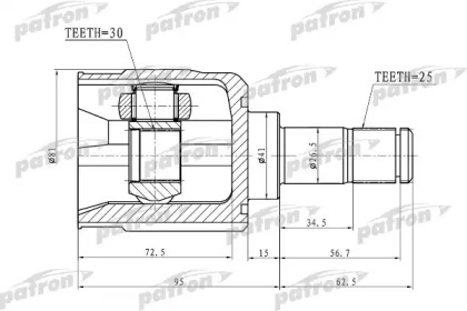 Шарнир PATRON PCV1746