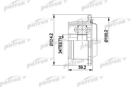 Шарнирный комплект PATRON PCV5006