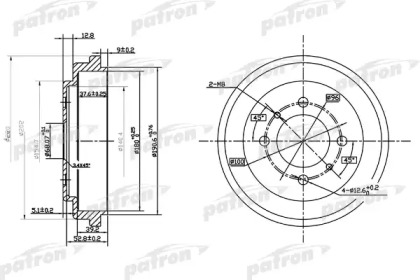 Тормозный барабан PATRON PDR1112