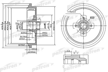 Тормозный барабан PATRON PDR1192