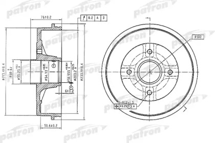 Тормозный барабан PATRON PDR1353