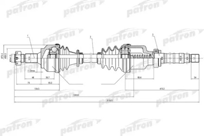 Вал PATRON PDS0069