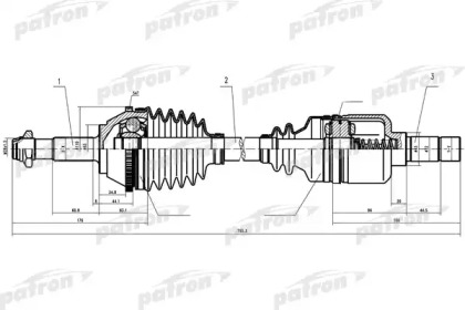 Вал PATRON PDS0086