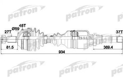 Вал PATRON PDS0145