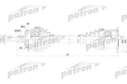 Вал PATRON PDS0186