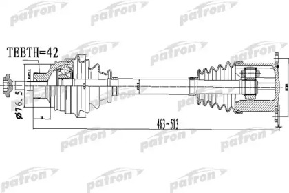 Вал PATRON PDS0478