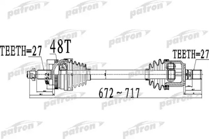 Вал PATRON PDS0507