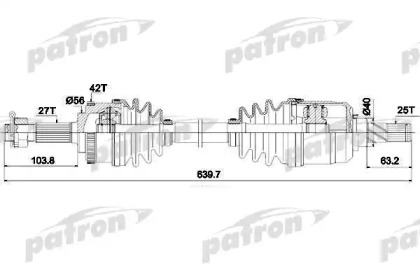 Вал PATRON PDS1620