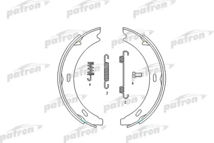 Комлект тормозных накладок PATRON PSP196