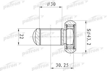 Муфта с шипами PATRON PTD006