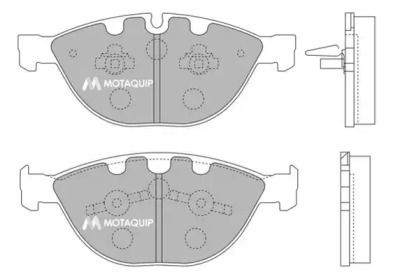 Комплект тормозных колодок MOTAQUIP LVXL1265