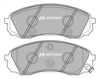 Комплект тормозных колодок MOTAQUIP LVXL1420