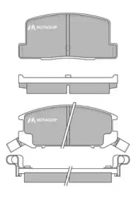 Комплект тормозных колодок MOTAQUIP LVXL431