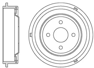 Тормозный барабан MOTAQUIP VBD605