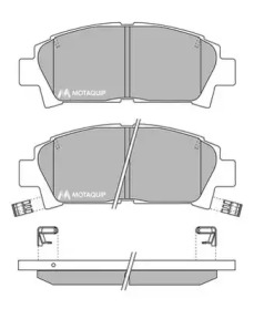 Комплект тормозных колодок MOTAQUIP LVXL735