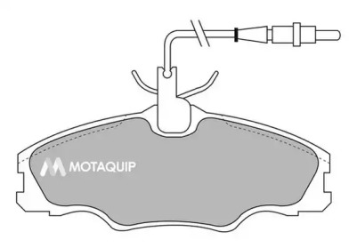 Комплект тормозных колодок MOTAQUIP LVXL887