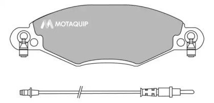 Комплект тормозных колодок MOTAQUIP LVXL991