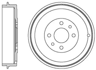 Тормозный барабан MOTAQUIP VBD40