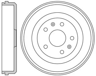 Тормозный барабан MOTAQUIP VBD60