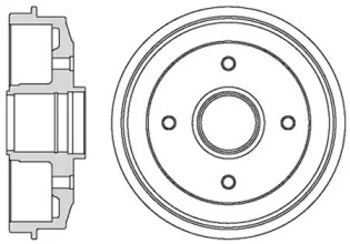 Тормозный барабан MOTAQUIP VBD646