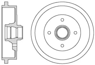 Тормозный барабан MOTAQUIP VBD648