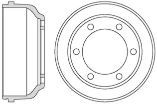 Тормозный барабан MOTAQUIP VBD678