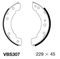 Комлект тормозных накладок MOTAQUIP VBS307