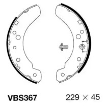 Комлект тормозных накладок MOTAQUIP VBS367