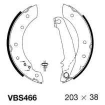 Комлект тормозных накладок MOTAQUIP VBS466