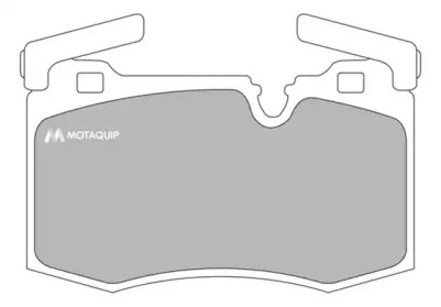 Комплект тормозных колодок MOTAQUIP LVXL1697