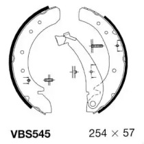 Комлект тормозных накладок MOTAQUIP VBS545