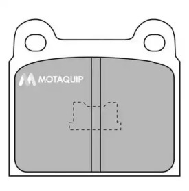 Комплект тормозных колодок MOTAQUIP LVXL246