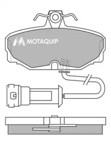 Комплект тормозных колодок MOTAQUIP LVXL389