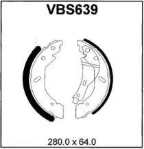 Комлект тормозных накладок MOTAQUIP VBS639