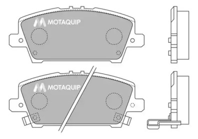 Комплект тормозных колодок MOTAQUIP LVXL1295