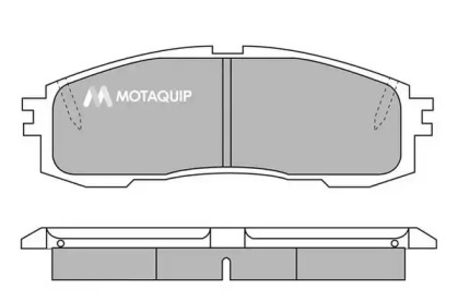 Комплект тормозных колодок MOTAQUIP LVXL472