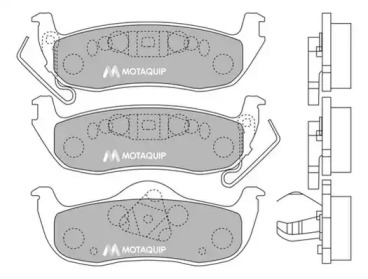 Комплект тормозных колодок MOTAQUIP LVXL1297