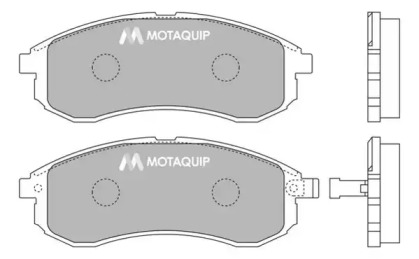 Комплект тормозных колодок MOTAQUIP LVXL1241