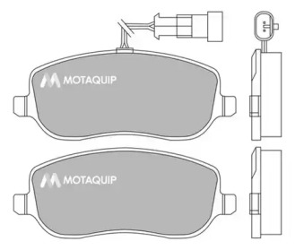 Комплект тормозных колодок MOTAQUIP LVXL1300