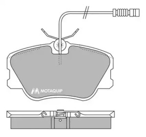 Комплект тормозных колодок MOTAQUIP LVXL500