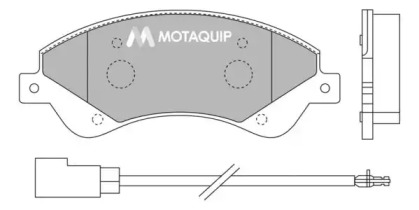 Комплект тормозных колодок MOTAQUIP LVXL1302