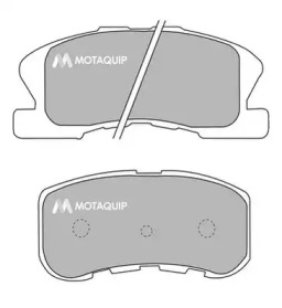 Комплект тормозных колодок MOTAQUIP LVXL546