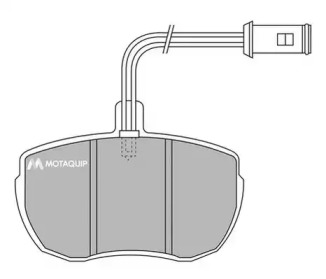 Комплект тормозных колодок MOTAQUIP LVXL547