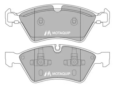 Комплект тормозных колодок MOTAQUIP LVXL1329