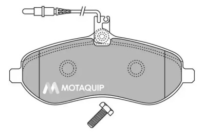 Комплект тормозных колодок MOTAQUIP LVXL1342