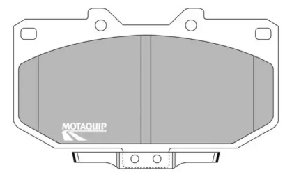 Комплект тормозных колодок MOTAQUIP LVXL610