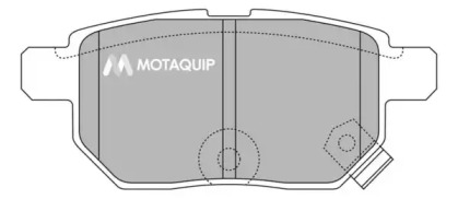 Комплект тормозных колодок MOTAQUIP LVXL1363