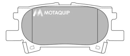 Комплект тормозных колодок MOTAQUIP LVXL1367