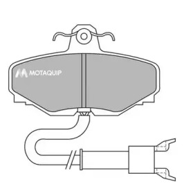 Комплект тормозных колодок MOTAQUIP LVXL638