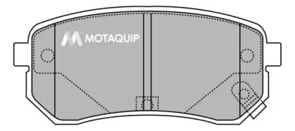 Комплект тормозных колодок MOTAQUIP LVXL1272